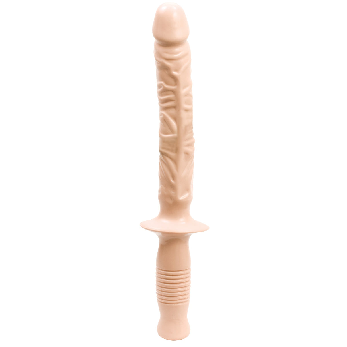 Doc Johnson The Manhandler — Large Dildo with Grip Handle, White - DJ0266-01