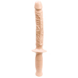 Doc Johnson The Manhandler — Large Dildo with Grip Handle, White - DJ0266-01