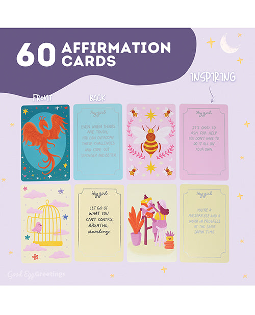 Hey Girl: Empowering & Sassy Affirmation Deck by Sleazy Greetings