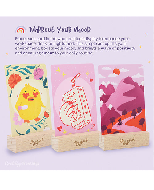 Hey Girl: Empowering & Sassy Affirmation Deck by Sleazy Greetings