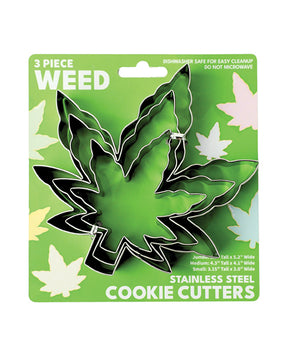 Cookie Cutter Sets - 3 pc Weed by Sleazy Greetings