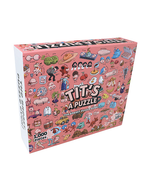 Tits A Puzzle 1000 Piece Boob Themed Puzzle by Sleazy Greetings