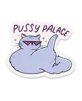 Pussy Palace Funny Vinyl Sticker by Sleazy Greetings
