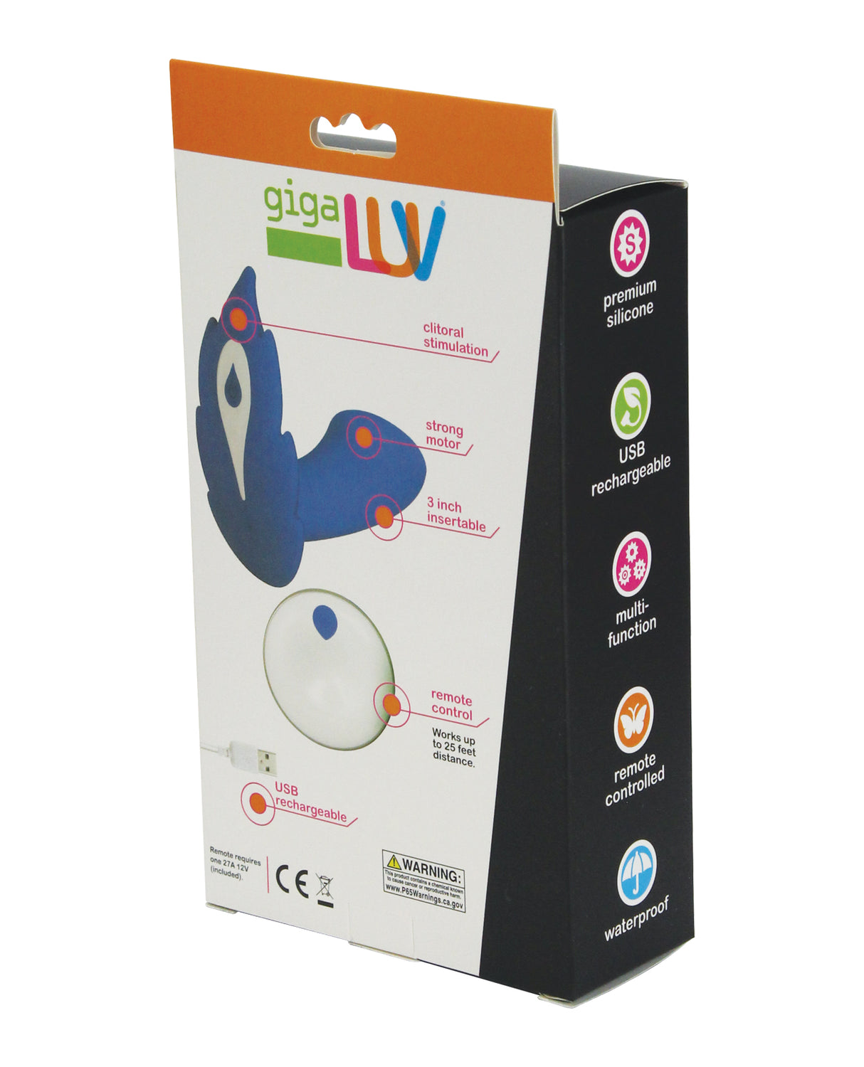 GigaLuv Deep Secret Remote - Blue by Gigaluv