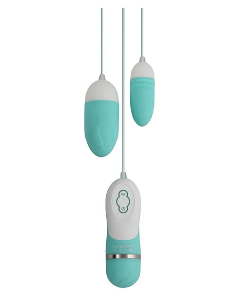 GigaLuv Dual Vibra Bullets - 10 Functions Tiffany Blue by Gigaluv