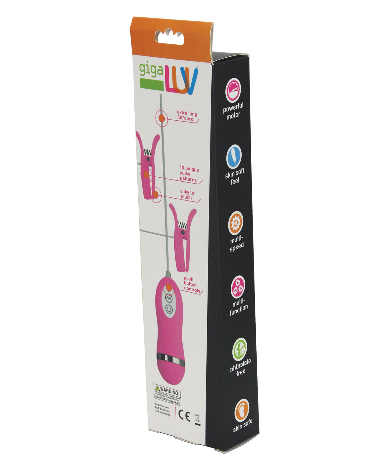 GigaLuv Vibro Clamps - 10 Functions Pink by Gigaluv