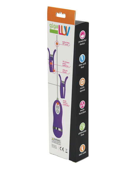 GigaLuv Vibro Clamps - 10 Functions Purple by Gigaluv