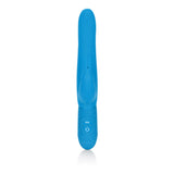 CalExotics Posh 10-Function Silicone Bounding Bunny — Blue - SE4540103