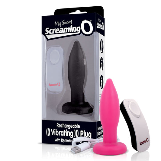 Screaming O My Secret Remote Vibrating Plugs — 6 Count (Assorted) - AMP-110D