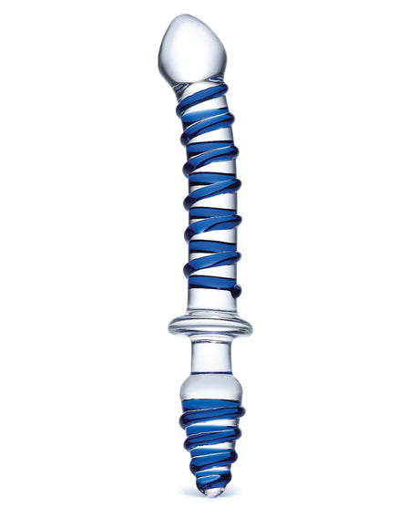 Glas Mr. Swirly 10-inch Double-Ended Glass Dildo