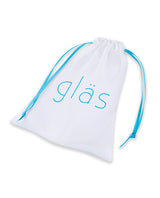 Glas 4" Beaded Glass Butt Plug w/Tapered Base - Clear by Glas