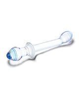 Glas 9.5 in Double-Ended Dual Play Dildo — Clear