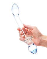 Glas 9.5 in Double-Ended Dual Play Dildo — Clear