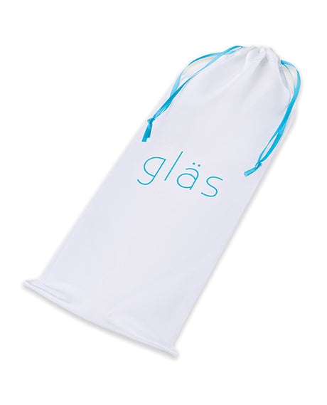 Glas 9.5 in Double-Ended Dual Play Dildo — Clear
