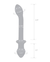 Glas 9.5 in Double-Ended Dual Play Dildo — Clear