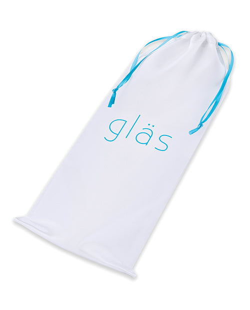 Glas 6-inch Veined Glass Dildo with Flat Base