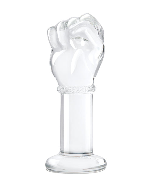 Glas 5" Glass Fist Butt Plug — Hypoallergenic Glass, Flared Base