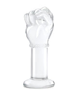 Glas 5" Glass Fist Butt Plug — Hypoallergenic Glass, Flared Base