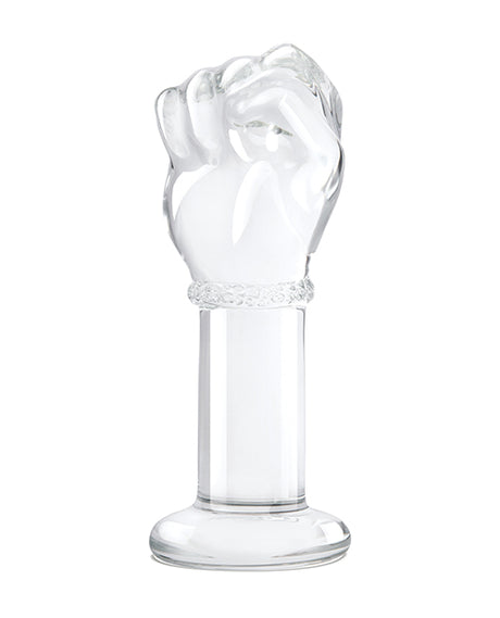 Glas 5" Glass Fist Butt Plug — Hypoallergenic Glass, Flared Base