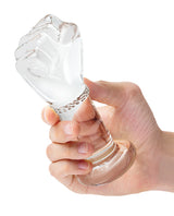 Glas 5" Glass Fist Butt Plug — Hypoallergenic Glass, Flared Base