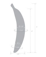 Glas Banana Joy 7 inch Glass Dildo