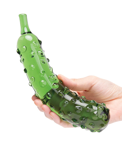 Glas Caressing Cucumber Glass Dildo — 8.25 inches