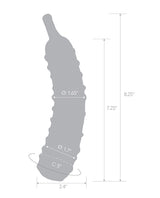 Glas Caressing Cucumber Glass Dildo — 8.25 inches