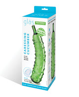 Glas Caressing Cucumber Glass Dildo — 8.25 inches