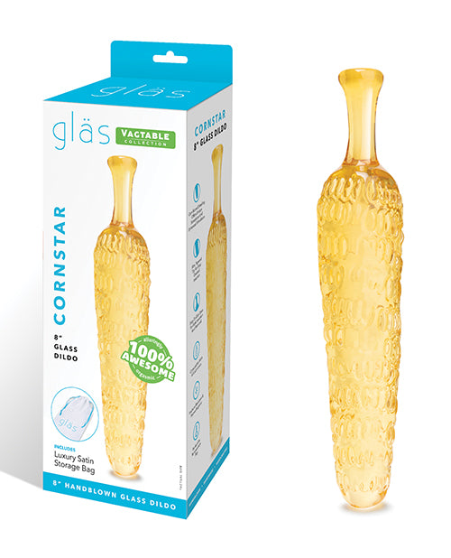 Glas 8" Dildo Cornstar by Glas