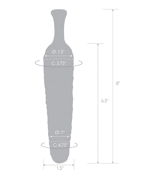 Glas 8" Dildo Cornstar by Glas