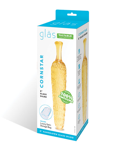 Glas 8" Dildo Cornstar by Glas
