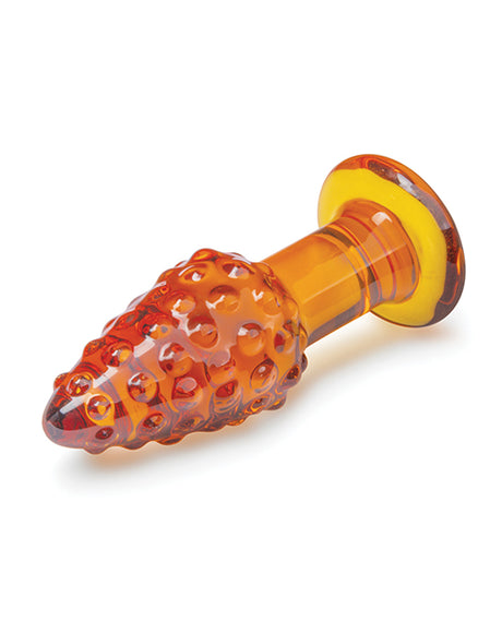 Glas Cornstar 4" Glass Butt Plug — 3.5" Insertable