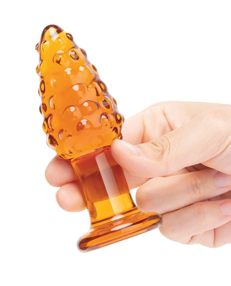 Glas Cornstar 4" Glass Butt Plug — 3.5" Insertable