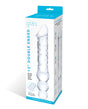Glas 12" Double Ended Glass Dildo w/Anal Beads - Clear by Glas