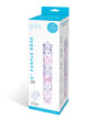 Glas 9" Purple Rose Nubby Glass Dildo - Purple/Pink by Glas