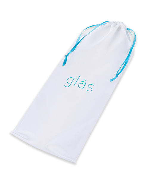 Glas 9" Nubby Glass Dildo in Purple Rose