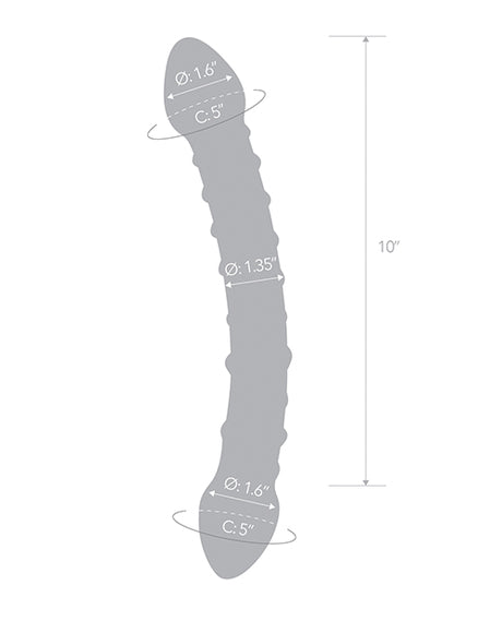 Glas Double Trouble 12" Double-Ended Glass Dildo
