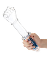 Glas 11" Double-Ended Glass Fist Dildo with Handle Grip