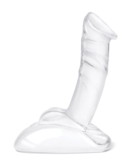 Glas 7.5" Rideable Standing Cock w/Stability Base by Glas