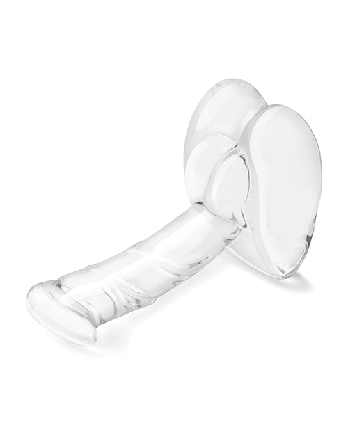 Glas 7.5" Rideable Standing Cock w/Stability Base by Glas
