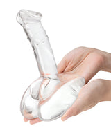 Glas 7.5" Rideable Standing Cock w/Stability Base by Glas