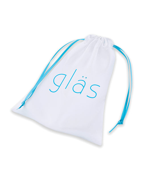 Glas 3.5" Rechargeable Vibrating Butt Plug - Blue by Glas