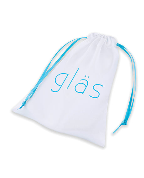 Glas Rechargeable 4-Inch Vibrating G/P-Spot Plug — Blue