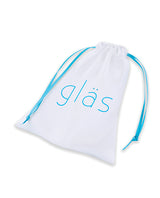 Glas 3.5" Rechargeable Vibrating Beaded Butt Plug - Blue by Glas