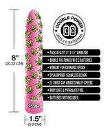Stoner Vibes Pack A Fatty Multi Speed Vibrator - Pink Kush by Stoner Vibes