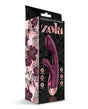 Zola Rechargeable Silicone Dual Massager - Burgundy/Rose Gold by Zola