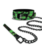 Stoner Vibes Glow in the Dark Collar & Leash by Stoner Vibes