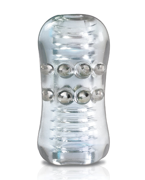 MSTR B8 Head Banger Beaded Clear-View Stroker - Clear by MSTR B8
