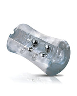 MSTR B8 Head Banger Beaded Clear-View Stroker - Clear by MSTR B8