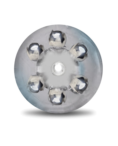 MSTR B8 Head Banger Beaded Clear-View Stroker - Clear by MSTR B8